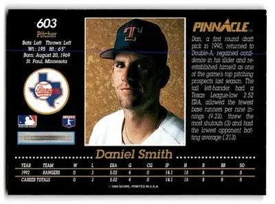 1993 Pinnacle #603 Daniel Smith - Baseball Card Single