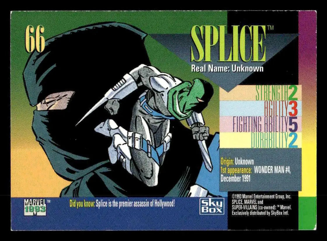 1993 SkyBox Marvel Universe #66 Splice - Non-Sports Card Single