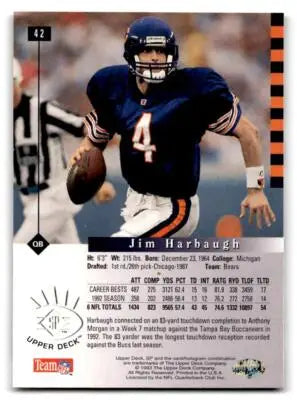 1993 SP #42 Jim Harbaugh - Football Card Single