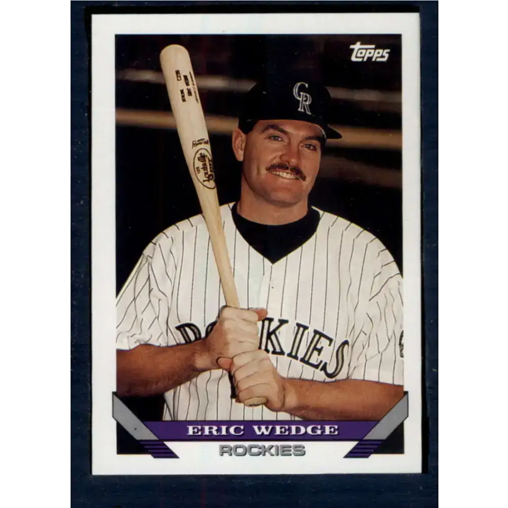 1993 Topps #486 Eric Wedge NM-MT RC Rookie Colorado Rockies Baseball Card - Baseball Card Single