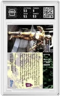 Graded C-3PO trading card from Star Wars Galaxy by Topps Star Wars 1993 Topps Star