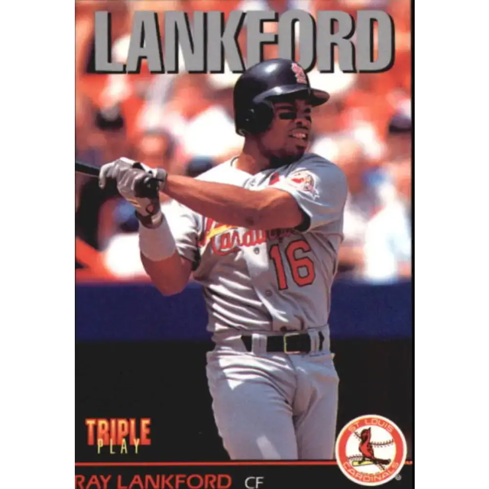 1993 Triple Play #254 Ray Lankford NM-MT St. Louis Cardinals Baseball Card - Baseball Card Single