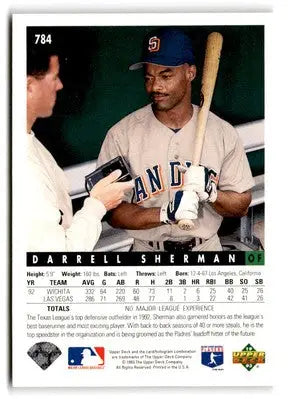 1993 Upper Deck #784 Darrell Sherman - Baseball Card Single