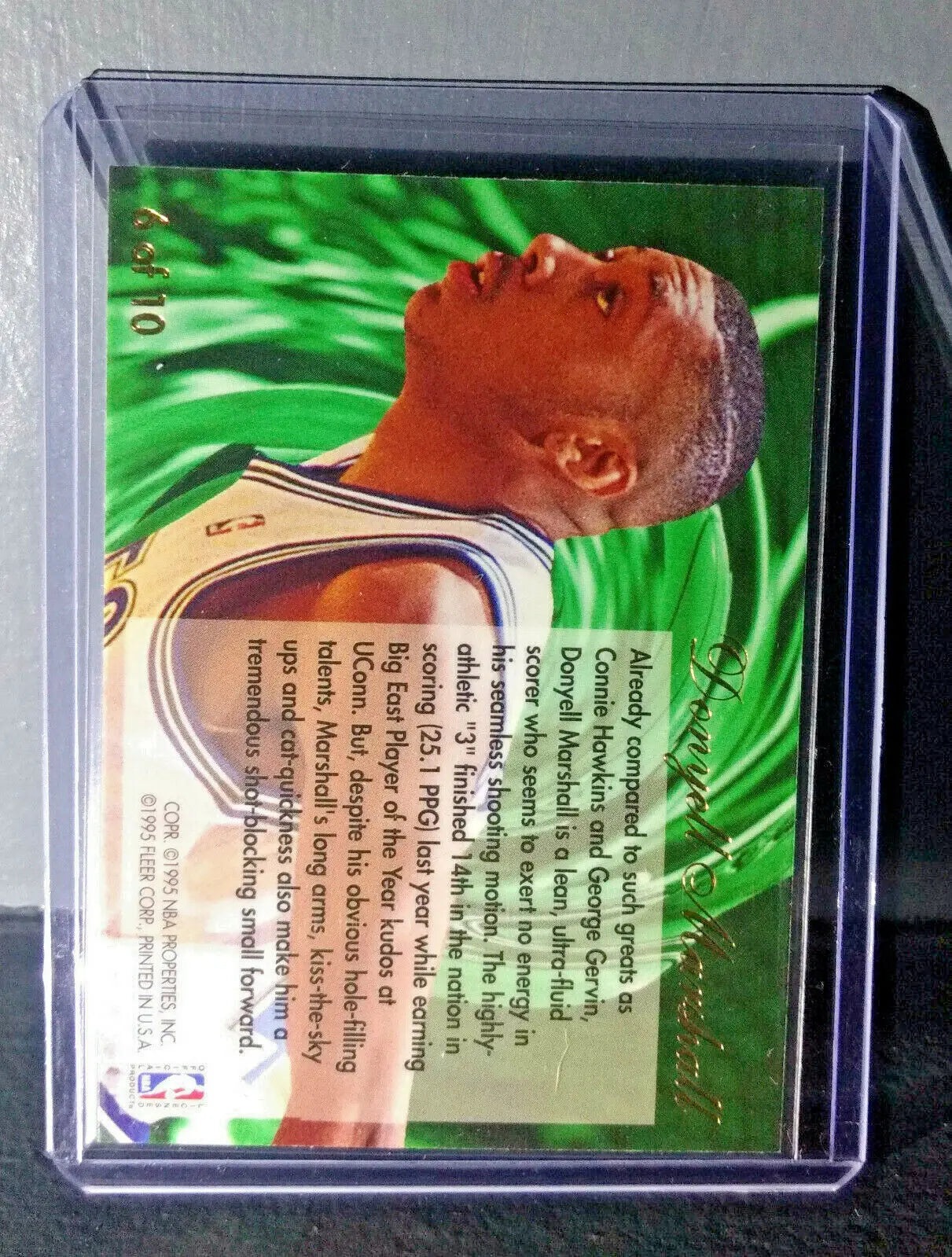 1994-95 Donyell Marshall Flair #6 Waves of the Future Basketball Card - Basketball Card Single