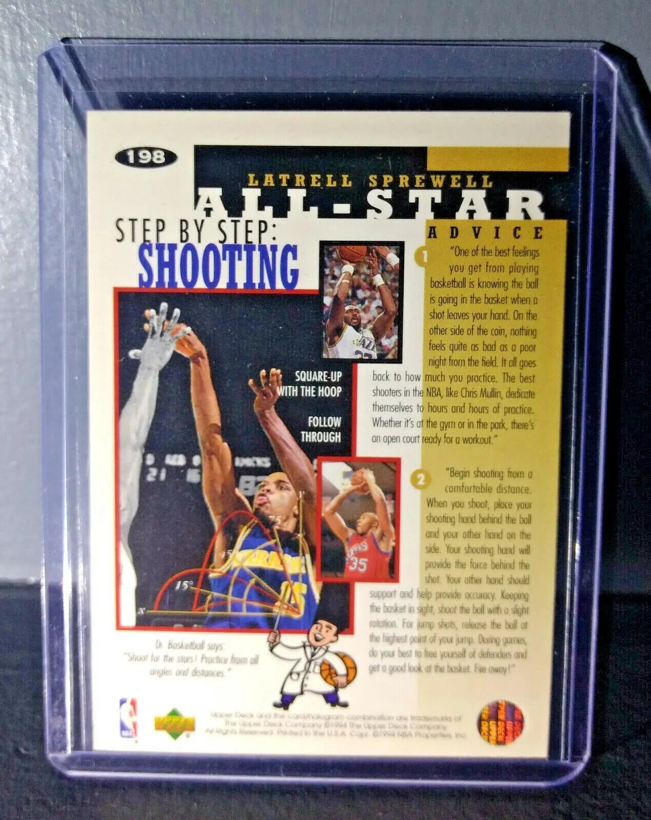 1994-95 Latrell Sprewell Upper Deck Collector’s Choice #198 Basketball Card - Basketball Card Single