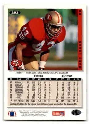 1994 Collector’s Choice #292 Marc Logan - Football Card Single