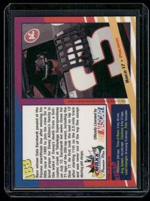 1994 Maxx Premier Plus Dale Earnhardt #183 NASCAR - Racing Card Single