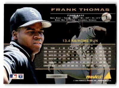 1994 Pinnacle #1 Frank Thomas - Baseball Card Single