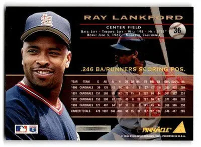 1994 Pinnacle #36 Ray Lankford - Baseball Card Single