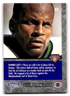 1994 Playoff Contenders #81 Ronnie Lott - Football Card Single