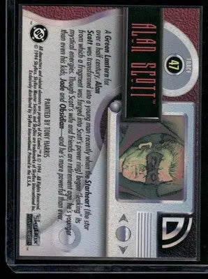 1994 SkyBox DC Master Series Alan Scott #47 - DC Card Single