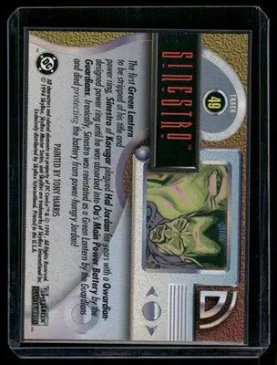 1994 SkyBox DC Master Series Sinestro #49 - DC Card Single