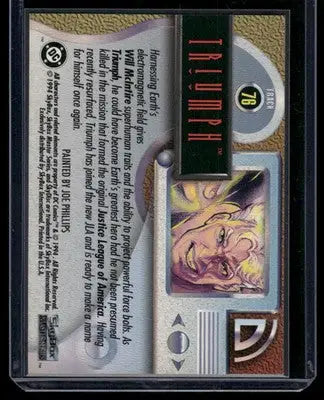 1994 SkyBox DC Master Series Triumph #76 - DC Card Single