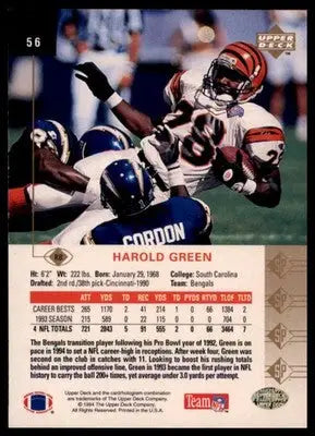 1994 SP Harold Green 56 Cincinnati Bengals - Football Card Single
