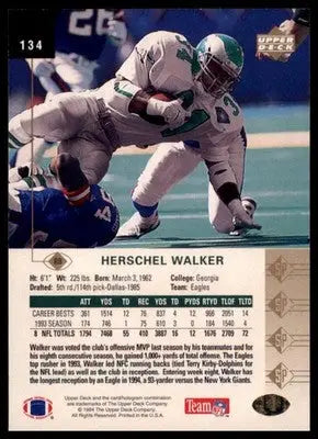 1994 SP Herschel Walker 134 Philadelphia Eagles - Football Card Single