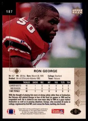 1994 SP Ron George 187 Atlanta Falcons - Football Card Single