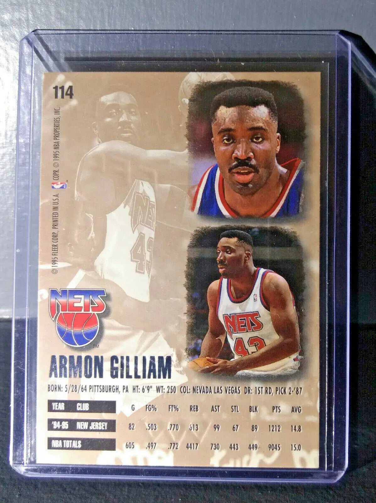 1995-96 Armon Gilliam Fleer Ultra Gold Medallion #114 Basketball Card - Basketball Card Single