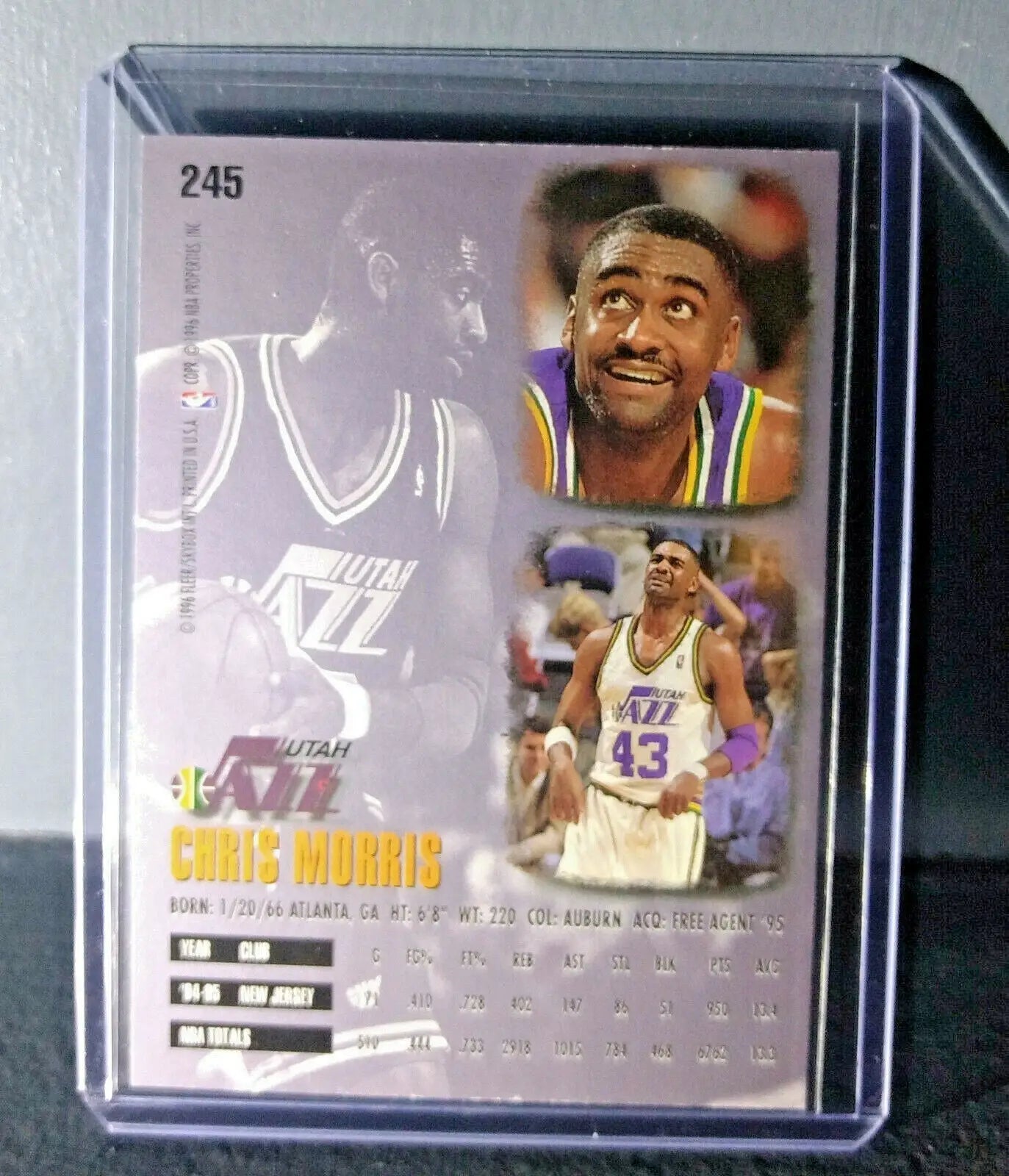 1995-96 Chris Morris #245 Basketball Card - Basketball Card Single