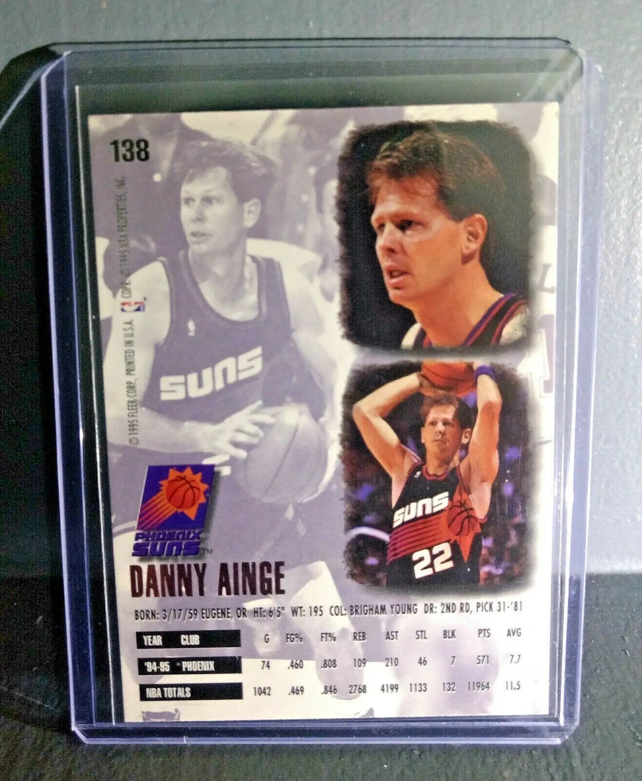 1995-96 Danny Ainge Fleer Ultra #138 Basketball Card - Basketball Card Single