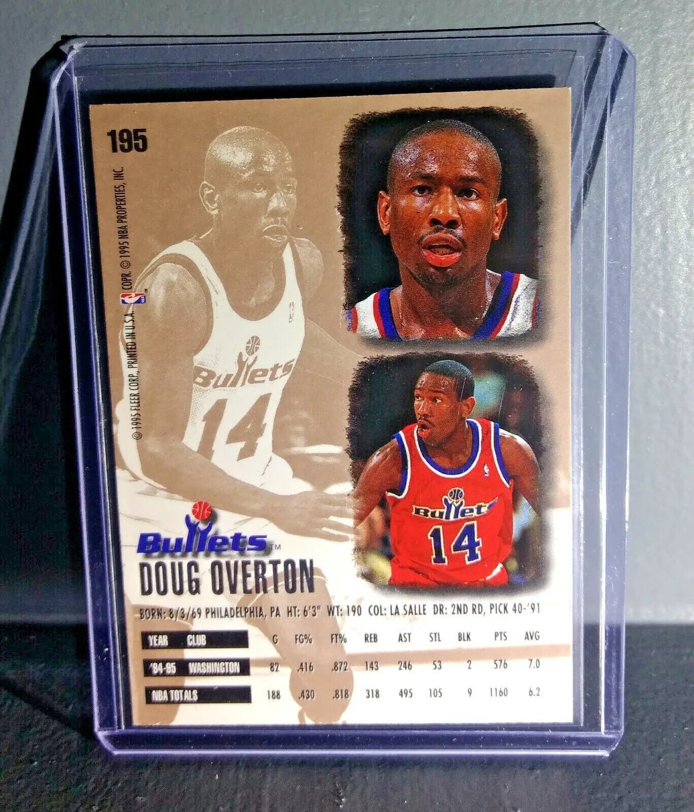 1995-96 Doug Overton Fleer Ultra #195 Basketball Card - Basketball Card Single