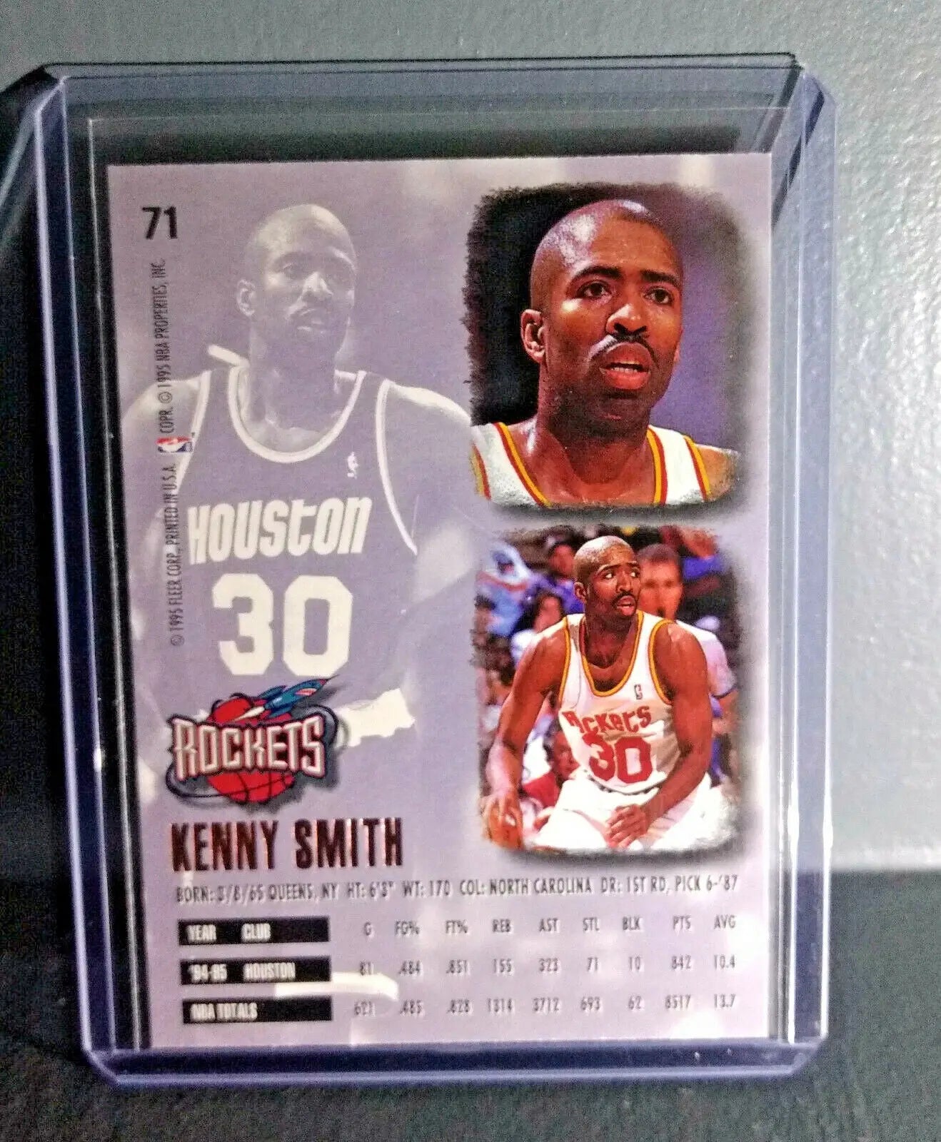 1995-96 Kenny Smith Fleer Ultra #71 Basketball Card - Basketball Card Single