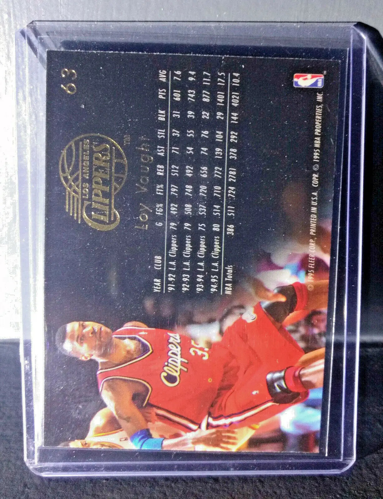 1995-96 Loy Vaught Flair #63 Basketball Card - Basketball Card Single