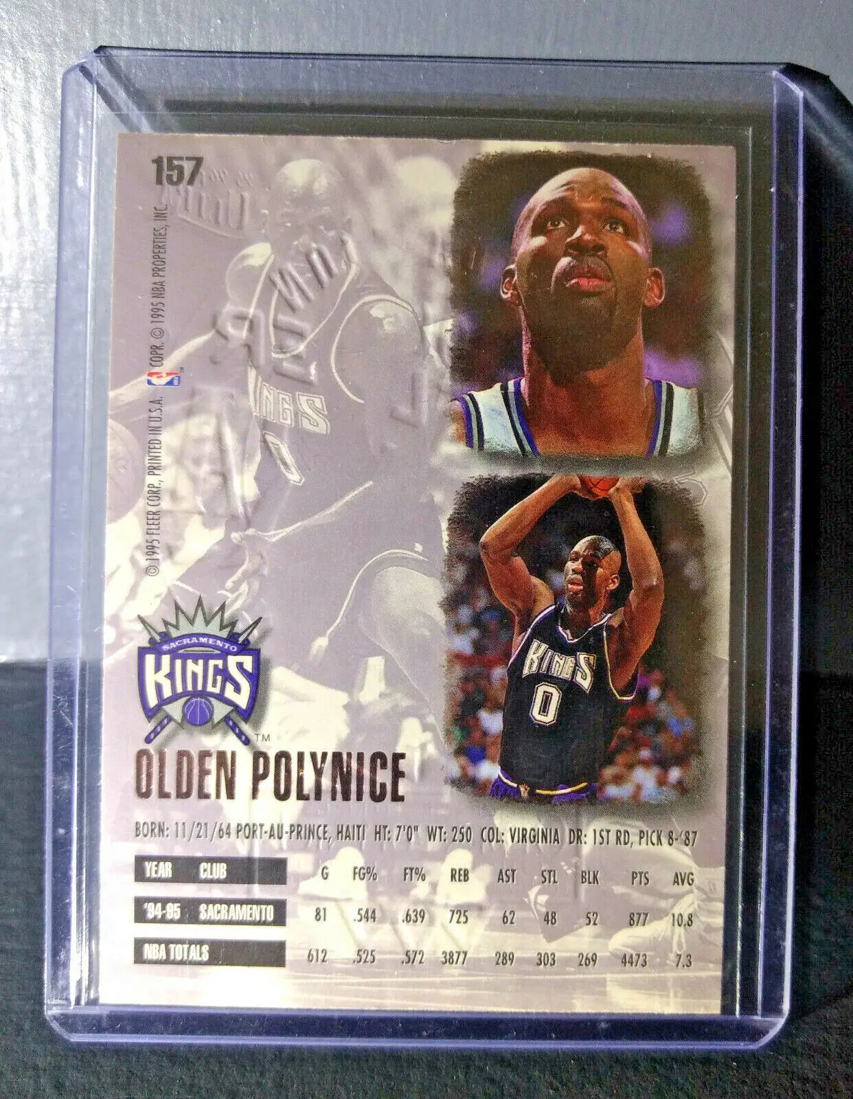 1995-96 Olden Polynice Fleer Ultra Gold Medallion #157 Basketball Card - Basketball Card Single