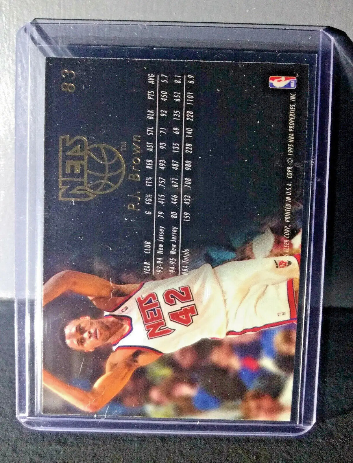 1995-96 P.J. Brown Flair #83 Basketball Card - Basketball Card Single