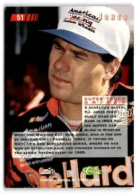 1995 Classic Images P.J. Jones #51 DieHard - Racing Card Single