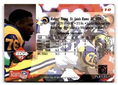 1995 Collector’s Edge #110 Robert Young Gold Logo - Football Card Single
