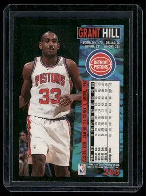 1995 Fleer Grant Hill #280 Basketball - Basketball Card Single