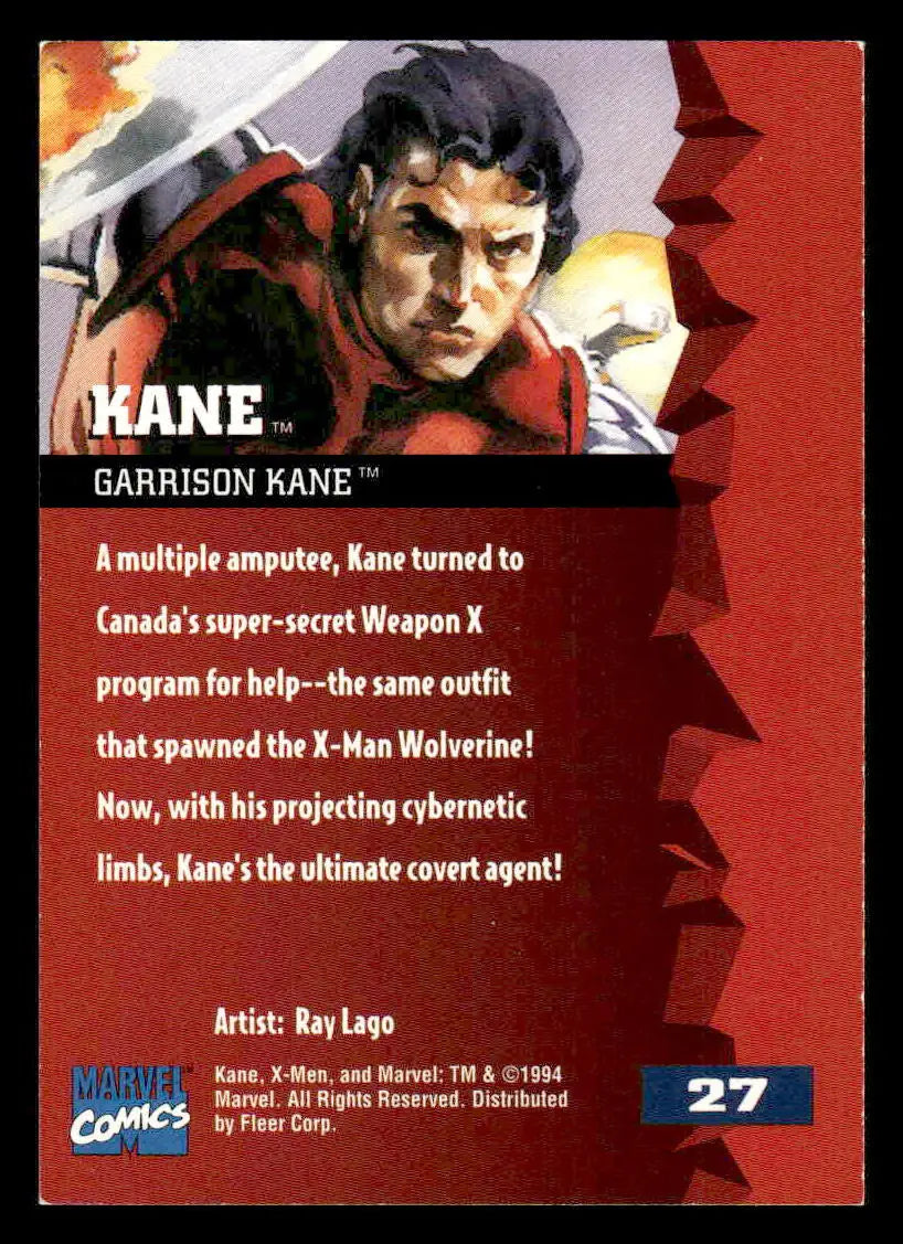 1995 Fleer Ultra X-Men #27 Kane - Non-Sports Card Single