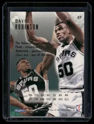 1995 SkyBox E-Motion David Robinson #89 Basketball - Basketball Card Single