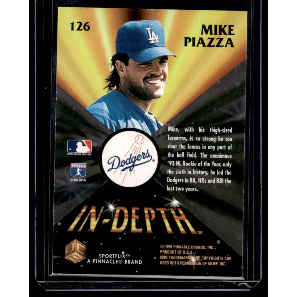 1995 Sportflix UC3 #126 Mike Piazza EX/NM Los Angeles Dodgers Baseball Card - Baseball Card Single