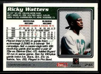 1995 Topps Ricky Watters #246 Philadelphia Eagles