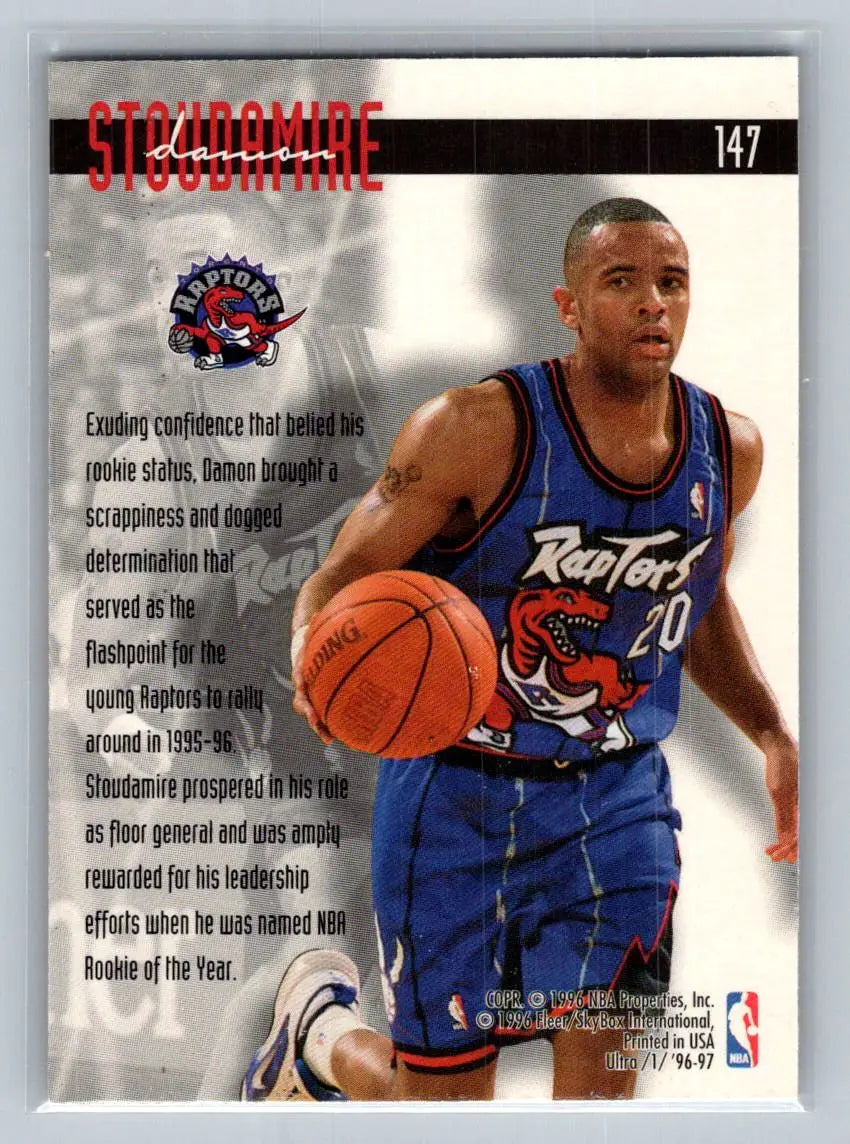 1996-97 Ultra #147 Damon Stoudamire Toronto Raptors - Basketball Card Single
