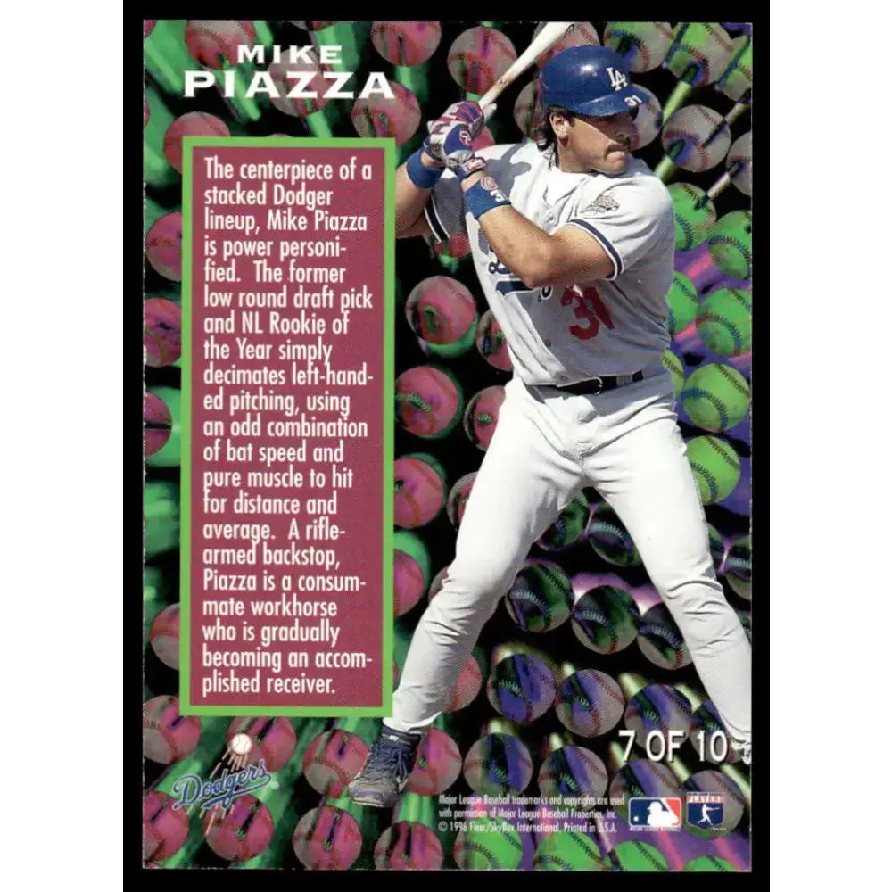 1996 Fleer Update #7 Mike Piazza EX/NM Los Angeles Dodgers Baseball Card - Baseball Card Single