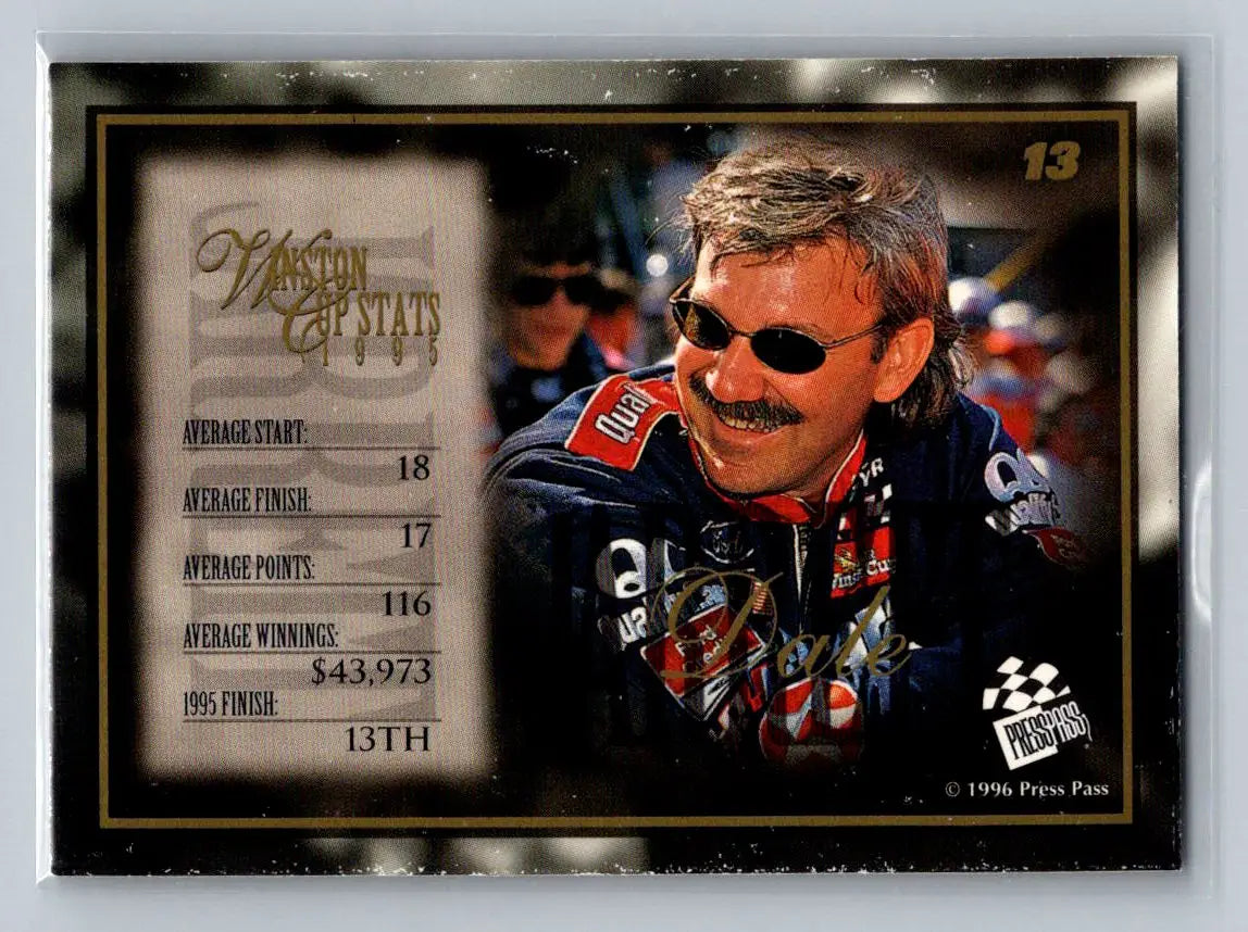 1996 Press Pass VIP #13 Dale Jarrett Robert Yates Racing - Racing Card Single