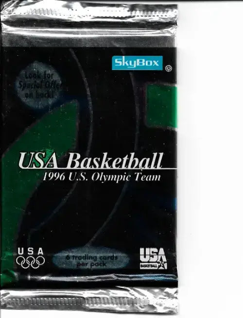 1996 Skybox USA Olympic Basketball Team Pack - 6 Cards - Basketball Card Pack