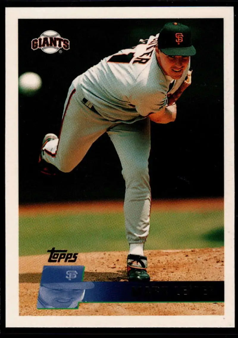 1996 Topps #107 Mark Leiter NM-MT San Francisco Giants Baseball Card - Baseball Card Single
