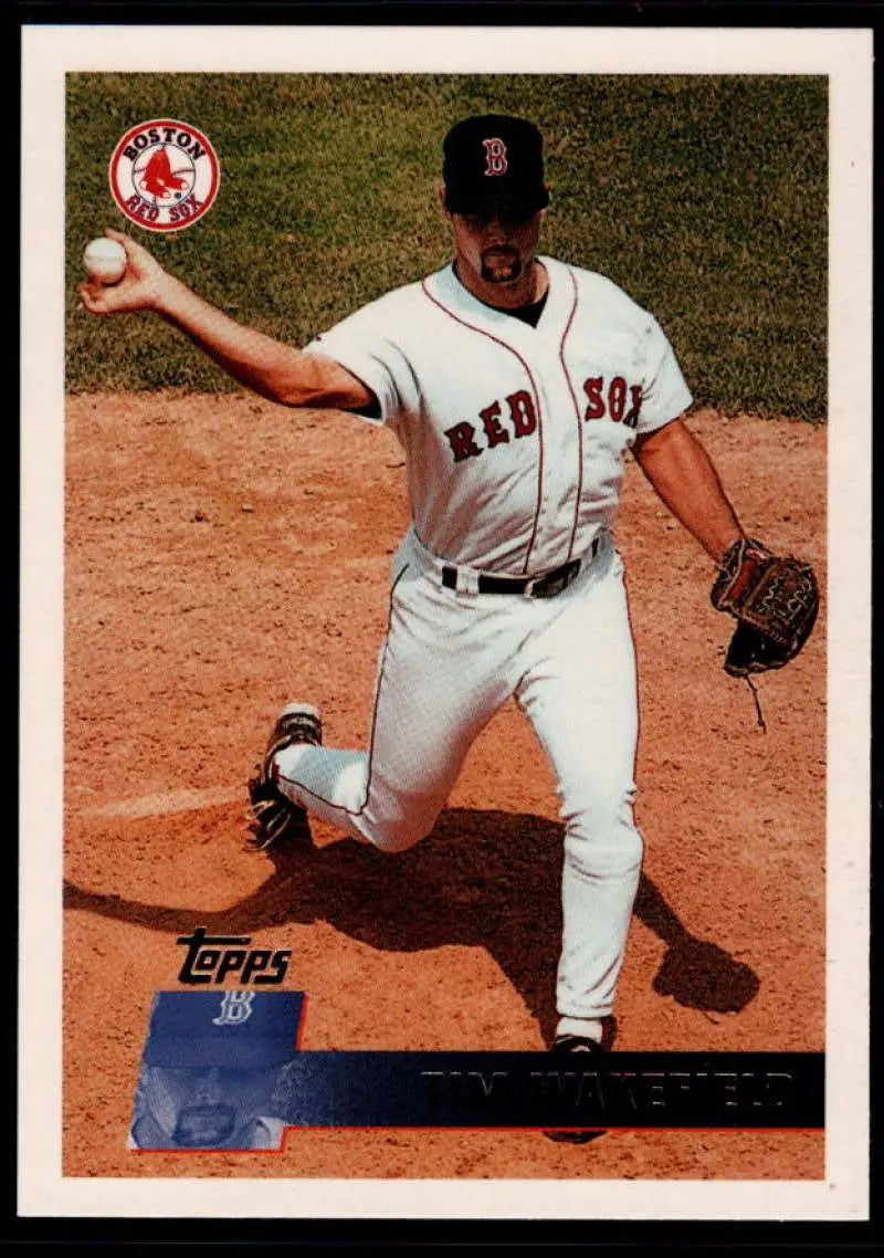 1996 Topps #138 Tim Wakefield NM-MT Boston Red Sox Baseball Card - Baseball Card Single