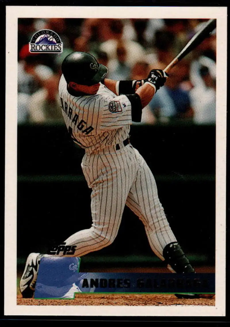 1996 Topps #249 Andres Galarraga NM-MT Colorado Rockies Baseball Card - Baseball Card Single