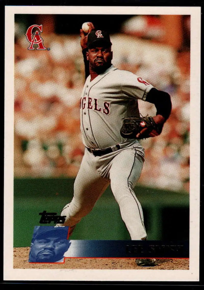 1996 Topps #251 Lee Smith NM-MT California Angels Baseball Card - Baseball Card Single
