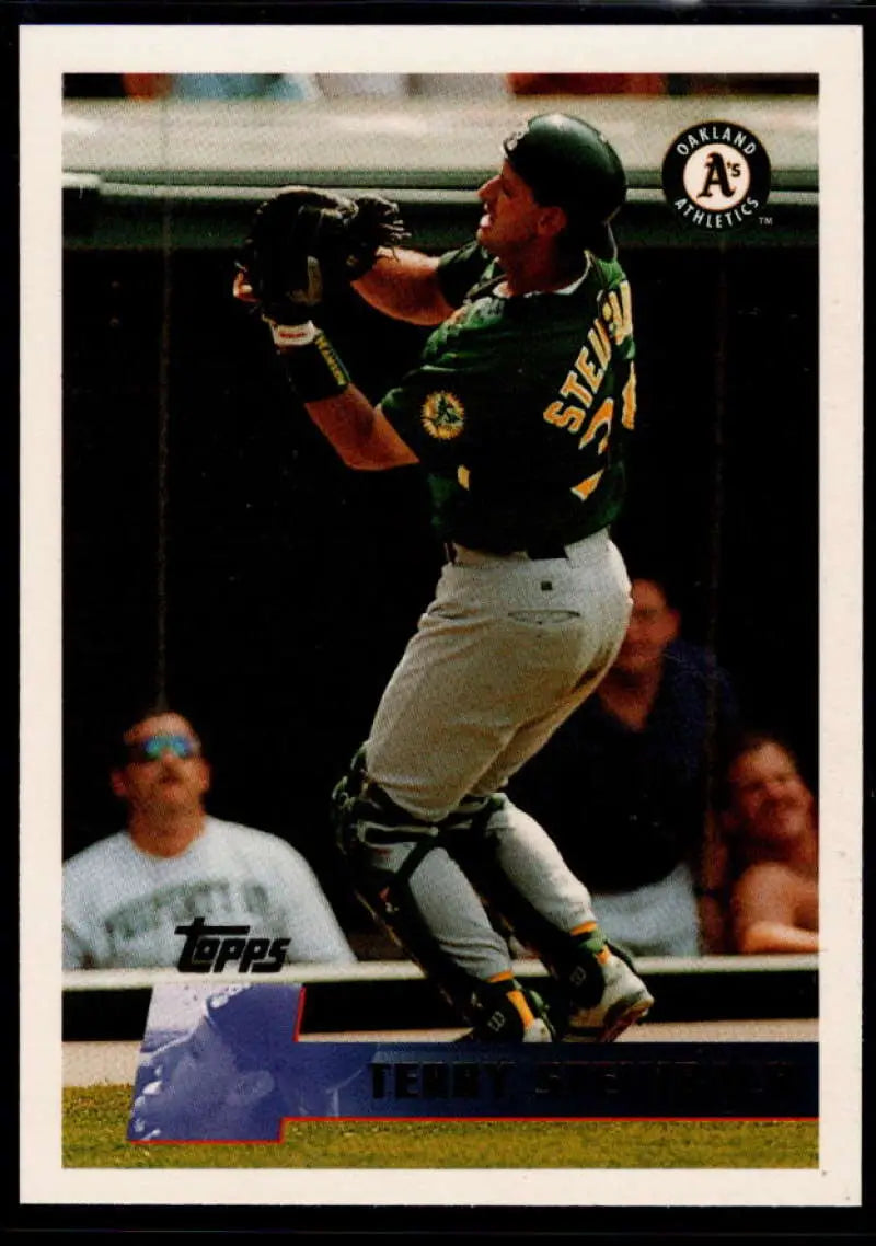 1996 Topps #267 Terry Steinbach NM-MT Oakland Athletics Baseball Card - Baseball Card Single