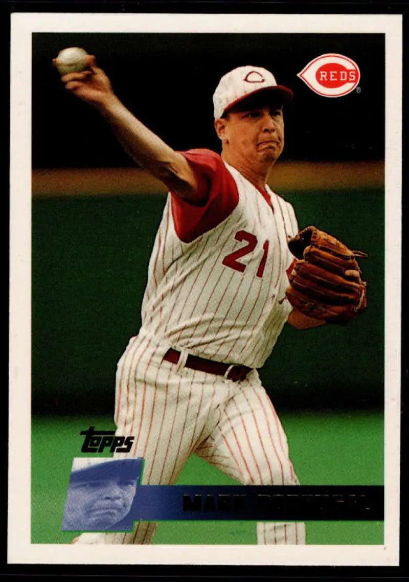 1996 Topps #328 Mark Portugal NM-MT Cincinnati Reds Baseball Card - Baseball Card Single