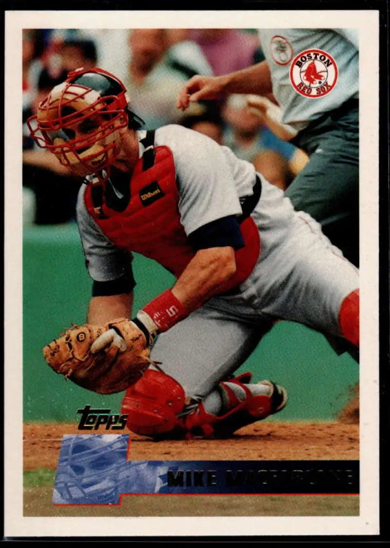 1996 Topps #33 Mike Macfarlane NM-MT Boston Red Sox Baseball Card - Baseball Card Single