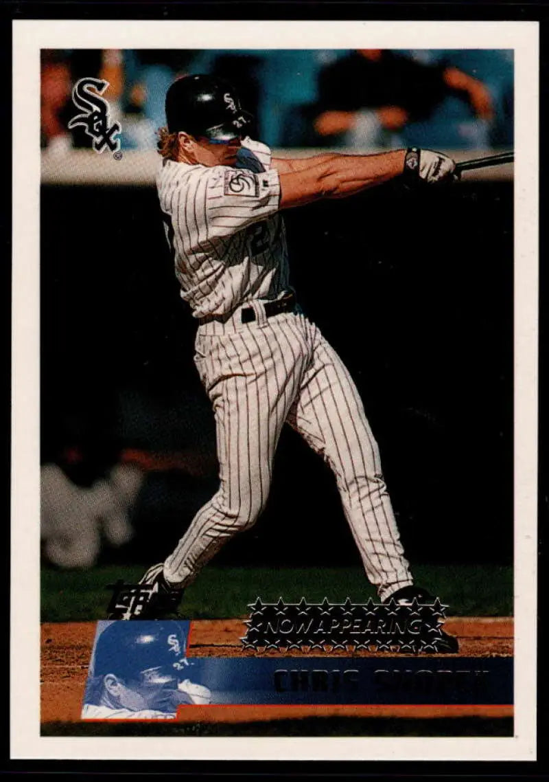 1996 Topps #345 Chris Snopek NM-MT Chicago White Sox Baseball Card - Baseball Card Single