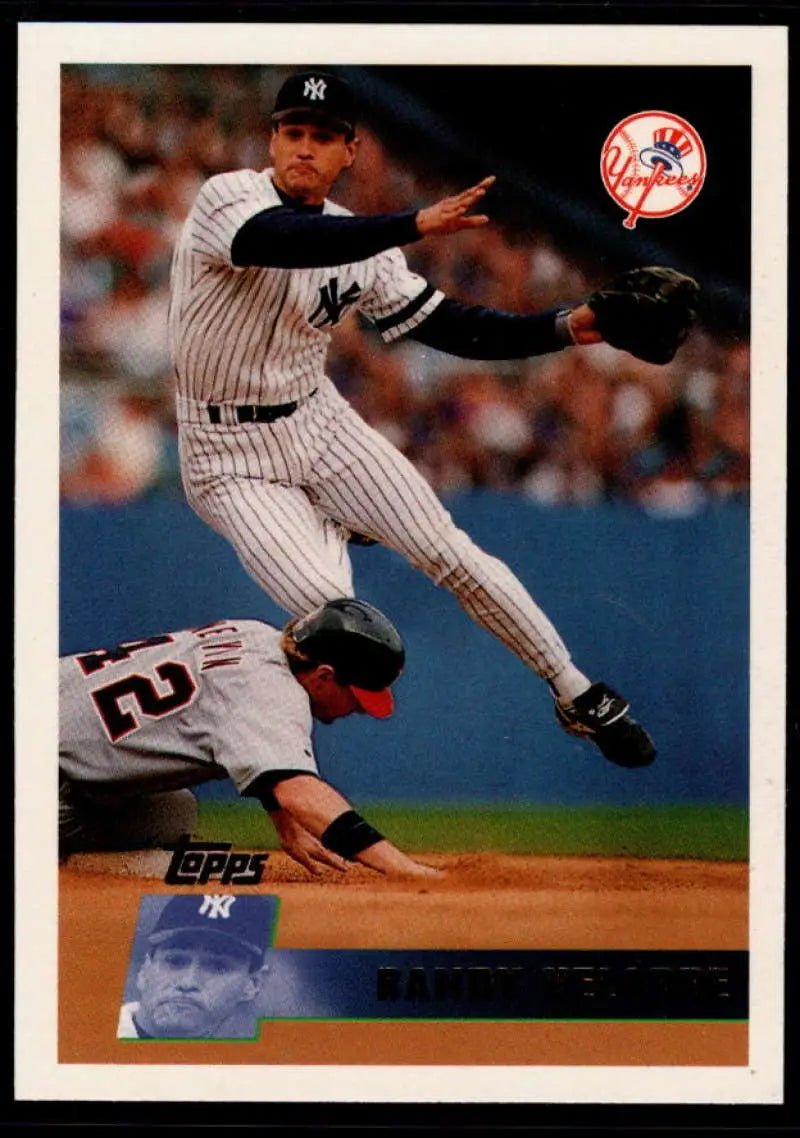 1996 Topps #361 Randy Velarde NM-MT New York Yankees Baseball Card - Baseball Card Single
