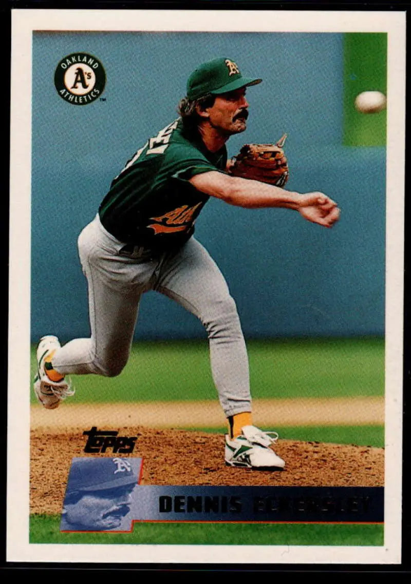 1996 Topps #368 Dennis Eckersley NM-MT Oakland Athletics Baseball Card - Baseball Card Single