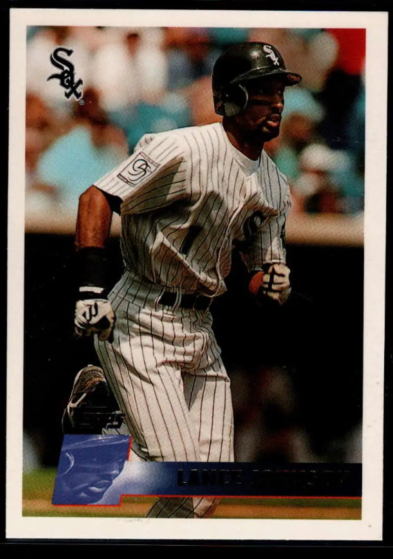 1996 Topps #375 Lance Johnson NM-MT Chicago White Sox Baseball Card - Baseball Card Single